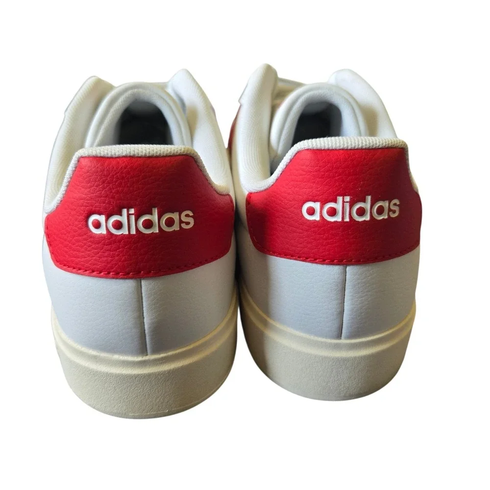 Adidas Streettalk Shoes White Red Stripes Men's Size 11.5 Sneakers JP8279 NIB